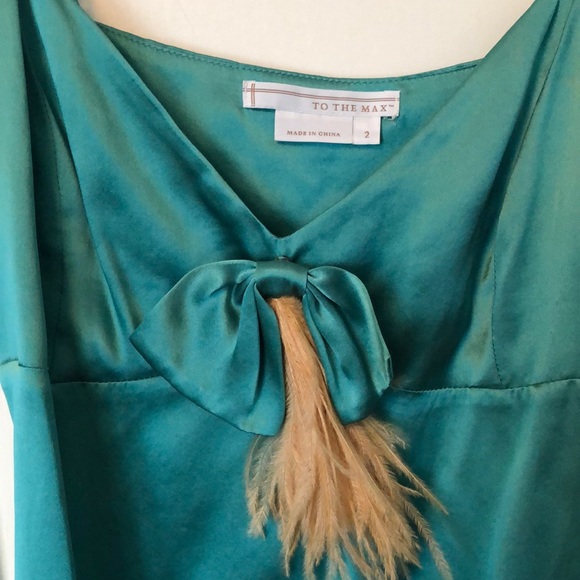 Gorgeous silk top with beaded adjustable straps - Picture 2 of 5